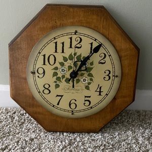 Wood wall clock